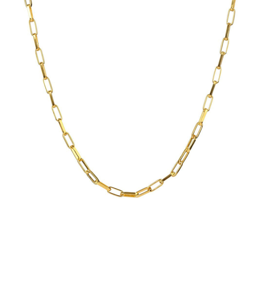Link Squared Small Necklace Gold