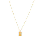 North Star Signet Necklace Gold