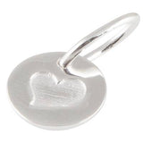 Letter Charm Silver Heart