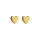 Sparkle Heart Earrings Gold