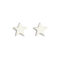 Sparkle Star Earrings Silver
