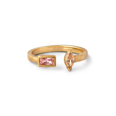 Ring Isolde - Peach CZ/Light Pink CZ