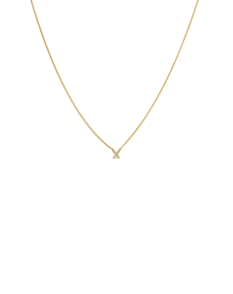 Mini X Necklace Gold