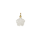 Charming Pendant Guld Stone Flower White/Agate