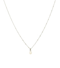 Ladda upp bild till gallerivisning, Treasure Single Pearl Necklace Silver