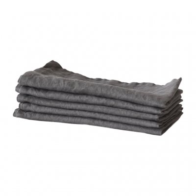Napkin linen 45x45, Dark grey