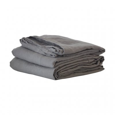 Sheet linen 270x270, Dark grey